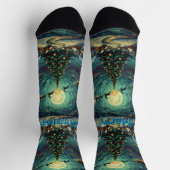 Starry Night Christmas Socks Sustainable Van Gogh Sokken (Top)