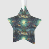 Starry Night Christmas Star Ornament Acrylic (voorkant)