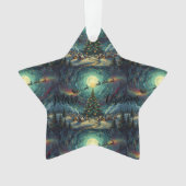 Starry Night Christmas Star Ornament Acrylic (voorkant)