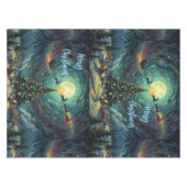 Starry Night Christmas Tablecloth 52x70 Santa Tafelkleed (Voorkant (Horizontaal))