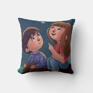 Starry Night Dreams – Whimsical Kids Pillow Kussen