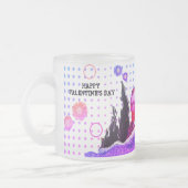STARRY NIGHT editable fluorescent valentine violet Matglas Koffiemok (Links)