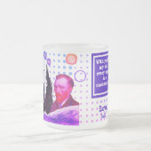 STARRY NIGHT editable fluorescent valentine violet Matglas Koffiemok (Center)