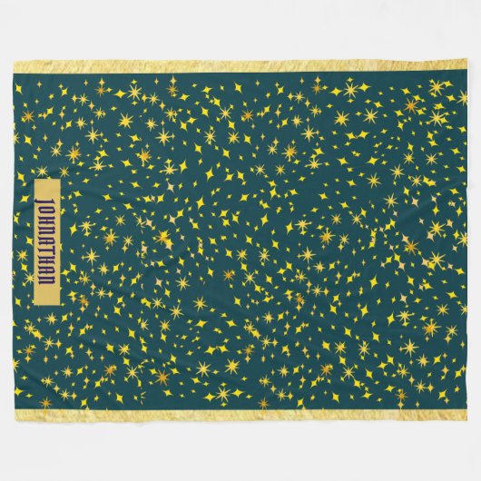 Starry Night Fleece Throw Deken (Voorkant (Horizontaal))