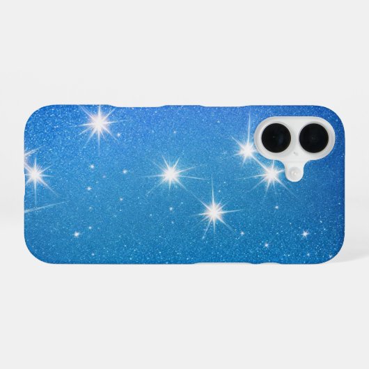 Starry Night Glittering Galaxy Phone Case iPhone 16 Hoesje (Achterkant horizontaal)