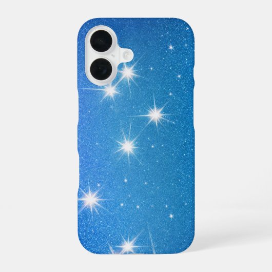 Starry Night Glittering Galaxy Phone Case iPhone 16 Hoesje (Achterkant)