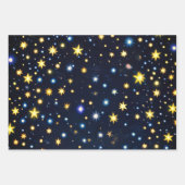 Starry Night Glow Matte Wrapping Paper Set of 3 (Voorkant 2)