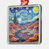 Starry Night Grand Canyon Arizona Metalen Ornament (Links)