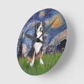 Starry Night - Greater Swiss Mountain dog Ronde Klok (Hoek)