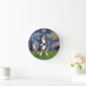 Starry Night - Greater Swiss Mountain dog Ronde Klok (Huis)