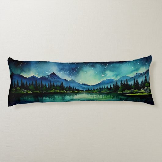 Starry Night Lichaamskussen (Achterkant)