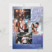 Starry Night Light & Joy 3 Photo Collage Feestdagenkaart (Voorkant)