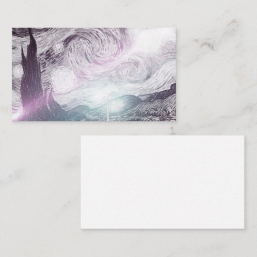 Starry Night Lights Visitekaartje (Voorkant / Achterkant)