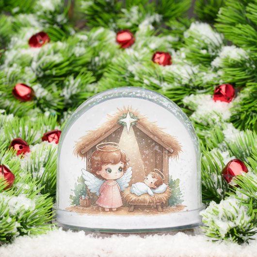 Starry Night & Manger Light – A Christmas Blessing Sneeuwbol (Kerstmis)