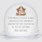 Starry Night & Manger Light – A Christmas Blessing Sneeuwbol (Achterkant)