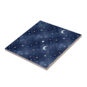 Starry Night Moon Constellations Pattern Tegeltje (Zijkant)