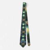 Starry Night Necktie Christmas Van Gogh Stropdas (Voorkant)