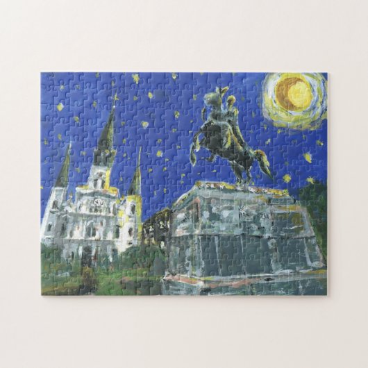 Starry Night New Orleans Legpuzzel (Horizontaal)
