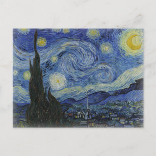 Starry night of van gogh briefkaart