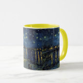 Starry Night on the Rhone Mug – Van Gogh Inspired  Mok (Voorkant rechts)