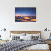 Starry Night Over Golden Desert Dunes Landscape Canvas Afdruk (Insitu (Slaapkamer))
