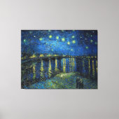 Starry Night over the Rhone by Van Gogh Canvas Afdruk (Voorkant)