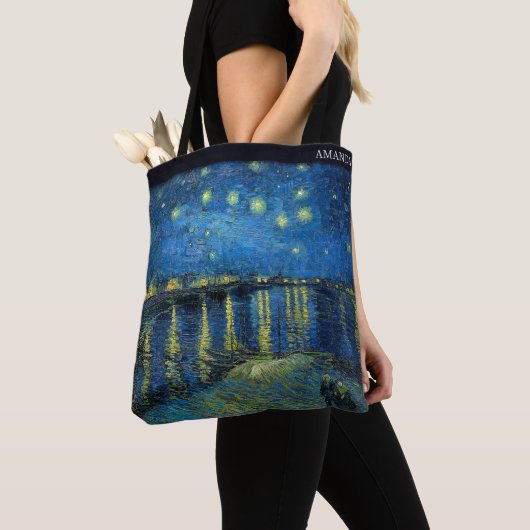 Starry Night Over the Rhone by Van Gogh – Custom Tote Bag (Dichtbij)