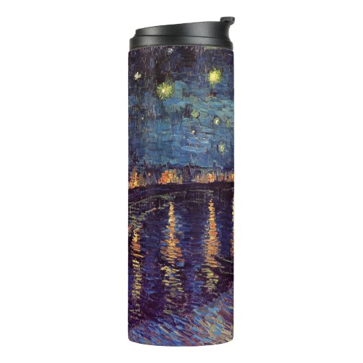 Starry Night Over the Rhone by Vincent van Gogh Thermosbeker (Gedraaid links)