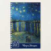 Starry Night Over the Rhône | Custom Text Planner (Voorkant)
