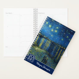 Starry Night Over the Rhône | Custom Text Planner