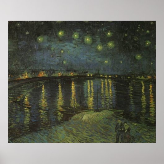 Starry Night Over the Rhone PostImpressont Poster (Voorkant)