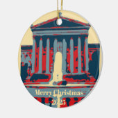 Starry Night Philadelphia, edit text Keramisch Ornament (Links)