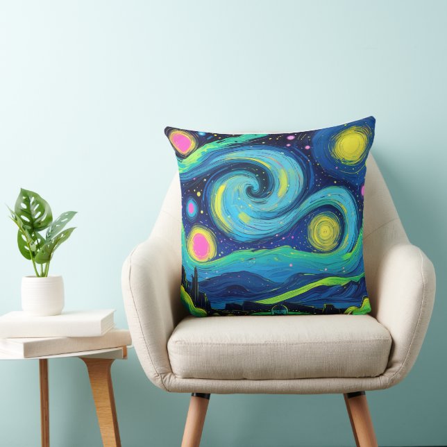 Starry night pillow kussen (Stoel)