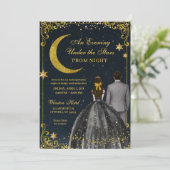 Starry Night Prom Invitation Kaart (Staand voorkant)
