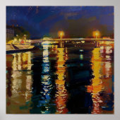 Starry Night Rhone After Van Gogh Poster (Voorkant)