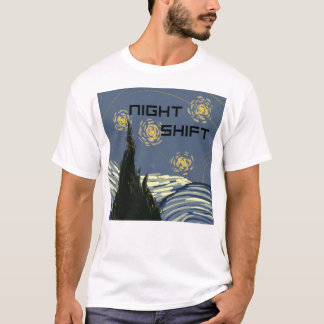 Starry "Night Shift" beroemd gemaakt door Van Gogh T-shirt
