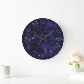 Starry Night Sky Grid Grote Klok (Huis)