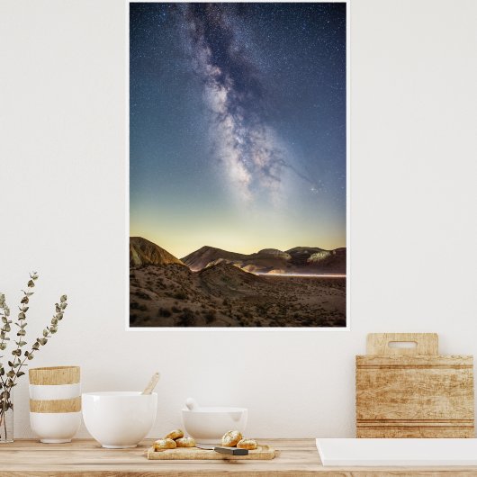 Starry Night Sky Milky Way Poster (Keuken)