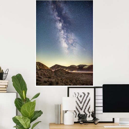 Starry Night Sky Milky Way Poster (Thuiskantoor)