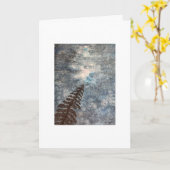 Starry Night Sky with Tree Peace Painting Art Card Kaart (Gele Bloem)
