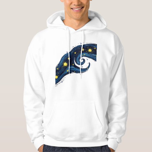 Starry Night Tear Art Hoodie (Voorkant)