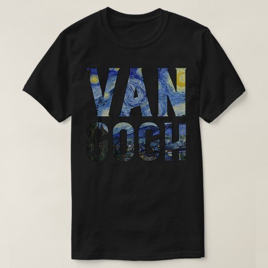 Starry Night Van Gogh Art Painting Vincent Van Gog T-shirt (Design voorkant)