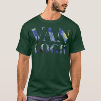 Starry Night Van Gogh Art Painting Vincent Van Gog T-shirt