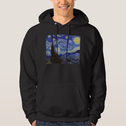 Starry Night , Vincent van Gogh Hoodie (Voorkant)