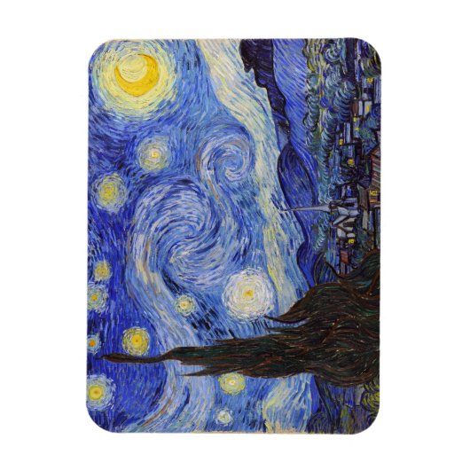 Starry Night , Vincent van Gogh Magneet (Verticaal)