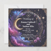 Starry Night Wedding Kaart (Voorkant)