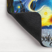 Starry Night Witchy Halloween Design Muismat (Hoek)