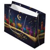 Starry Nights Eid Groot Cadeauzakje (Voorkant Gekanteld)
