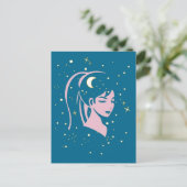 Starry nite briefkaart (Staand voorkant)