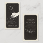 Starry Notional Tarot Writer Visitekaartje (Voorkant / Achterkant)
